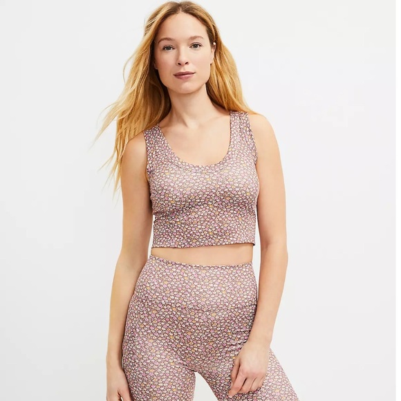 Lou and Grey Floral Sports Bra - Picture 1 of 7